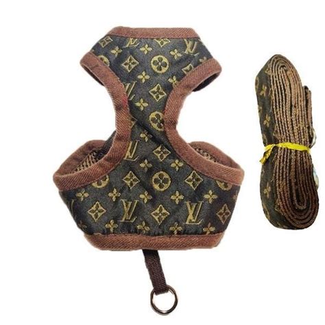 louis vuitton dog carrier used|louis vuitton leash harness.